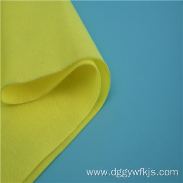Yellow clothing filled needle punched cotton